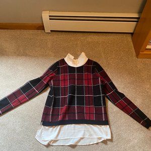 Red Plaid sweater